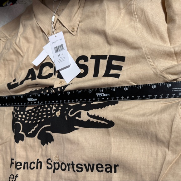 LACOSTE | Button-down Unisex Wool Street Style Long Sleeves Cotton - Picture 7 of 9